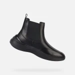 Geox Fluctis Woman Ankle Boots Black Leather Lightweight Breathable Comfort 36 Metropolitan Style Chic Contemporary Design Easy Goods Exchange Fast Delivery D36TDA.00043.C9999 - Geox