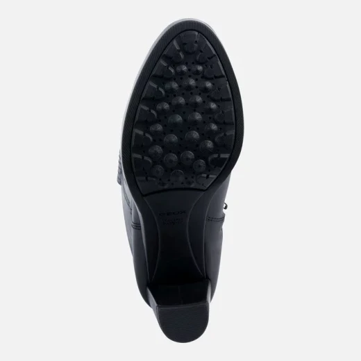 Geox Walk Pleasure 60 Woman's Black Leather Boots Size 40 with Breathable Design and High Heel Platform for Women's City Dressing, Featuring Fast Delivery and Easy Exchange - Geox - Image 6