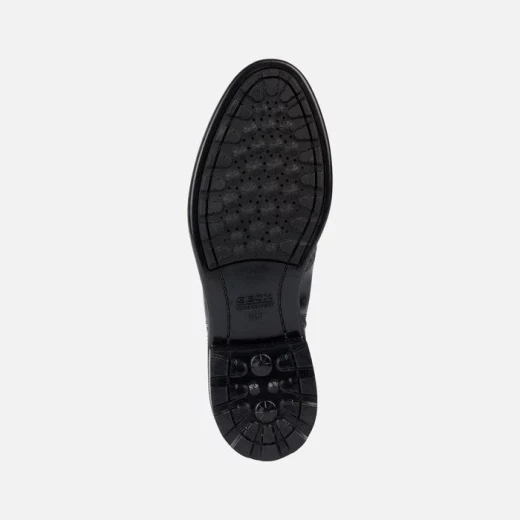 Geox Walk Pleasure Women's Ankle Boots in Black Brushed Leather, Featuring Brogue Perforations, Lightweight Design, and Superior Comfort. Size 36, Timeless City Styling. - Geox - Image 6
