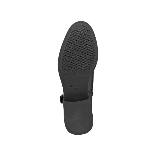 Geox Tormalina Woman Ankle Boot Black 38 Tumbled Leather Breathable Lightweight Low Heel Decorative Strap Everyday Wardrobe Staple Casual Chic Styling Fast Delivery Easy Exchange - Geox - Image 3