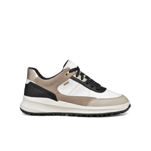 Geox PG1X ABX Woman Sneaker Waterproof Design, Casual Style, Breathable Leather Effect, Suede Upper, Highly Gripping Sole for Wet Weather, Size 36, Multicolor