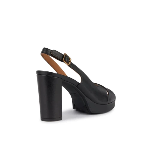 صنادل ووك بليجر 85S نسائية بكعب عالٍ جلد أسود، مقاس 39 أوروبي، تصميم خفيف الوزن وقابل للتنفس للاستخدام من النهار إلى الليل، صُنعت من أجل الراحة والأناقة - جيوكس - Image 13