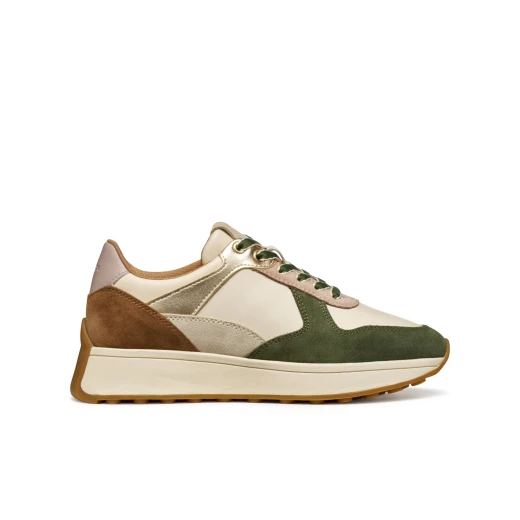 Amabel Woman's Papyrus Sneakers Size 38 Comfortable Breathable Retro Running Shoe Style Suede and Nappa Upper Everyday Casual Wear Item Code D45MDA 02285 CH61S - Geox - Image 2