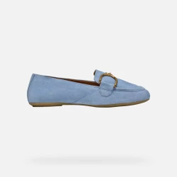 Palmaria Woman Suede Loafer Shoes Blue 37 Lightweight Breathable