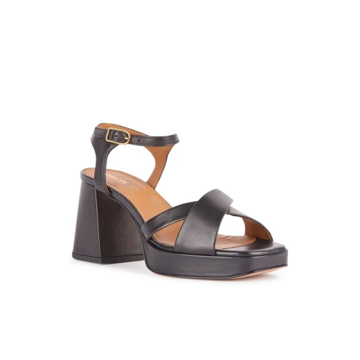 Soledea Woman Retro Platform Sandals Black Size 39 Breathable Leather Upper Comfortable Design Perfect For Urban Outfits Fast Delivery Easy Exchange at GEOX/JOR Stores - Geox - Image 3