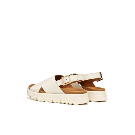 XAND 2.1S Women's Sandals Off White Size 36 Featuring Criss Cross Straps and Ankle Strap in Soft Nappa Leather, Perfect for Casual Everyday Wear, Platform Sole Design - Geox - Image 9