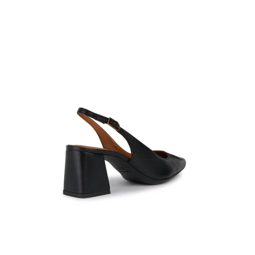 Giselda Woman Slingback Heels in Black, Size 40, Featuring Supple Nappa Leather, Comfortable Mid Height Heel, City Perfect Design, and Breathable Construction for Day to Night Wear - Giselda - Image 4