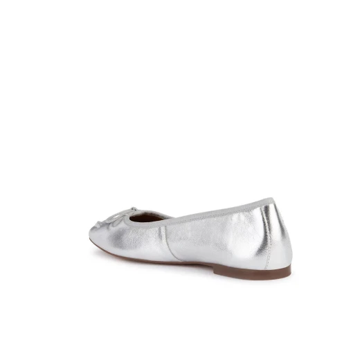 Geox Marsilea Women's Ballet Flats Silver Metallic Square Toe 36 - Geox - Image 4