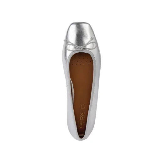 Geox Marsilea Women's Ballet Flats Silver Metallic Square Toe 36 - Geox - Image 6