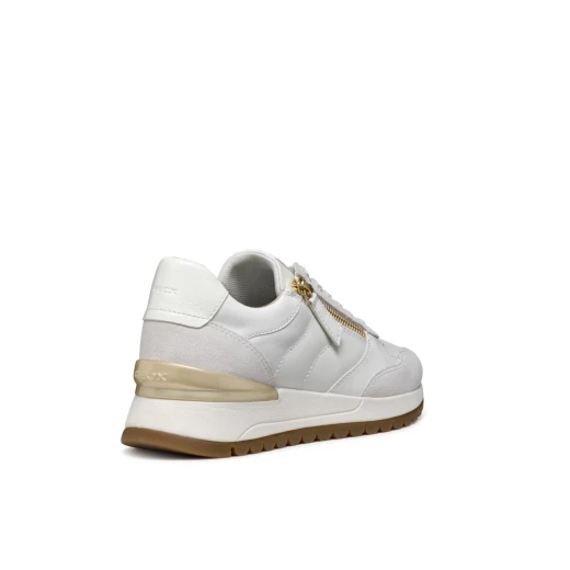 Desya Woman Sneakers White Side Zip Closure Casual City Style 41 - Geox - Image 6