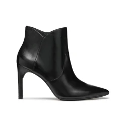 Faviola Woman Ankle Boot Black Nappa Leather Pointed Toe Breathable Elegant Design Size 37 Comfortable Stylish Fashionable Footwear Women's Boot Fast Delivery Easy Exchange