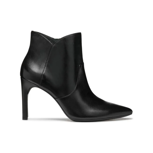 Faviola Woman Ankle Boot Black Nappa Leather Pointed Toe Breathable Elegant Design Size 37 Comfortable Stylish Fashionable Footwear Women's Boot Fast Delivery Easy Exchange