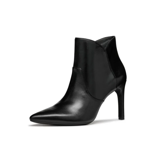Faviola Woman Ankle Boot Black Nappa Leather Pointed Toe Breathable Elegant Design Size 37 Comfortable Stylish Fashionable Footwear Women's Boot Fast Delivery Easy Exchange - Geox - Image 6