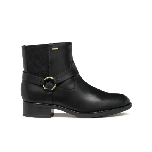 حذاء كاحل جيوكس فيليستي إيه بي إكس نسائي جلد أسود مقاوم للماء قابل للتنفس 36 تصميم حضري مثالي للاستخدام اليومي حماية من المطر مريح توصيل سريع سهولة التبادل - جيوكس - Image 2