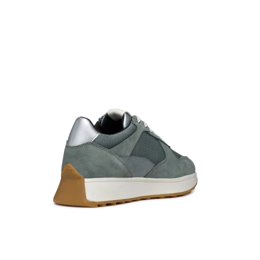 Geox Amabel Woman Sneakers Sage Green Suede Fabric Breathable 37 - Geox - Image 11