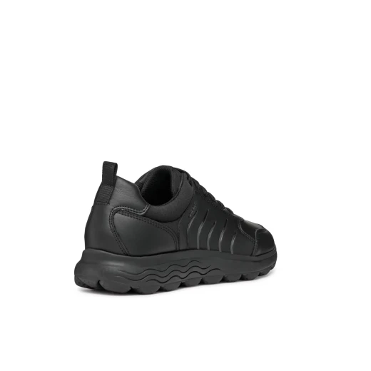 Geox Spherica Woman's Sneakers Black Nappa Elastane Breathable Cushioned Lightweight 38 EU Size Comfortable Stylish Sporty Design Fast Delivery Easy Exchange - Geox - Image 6