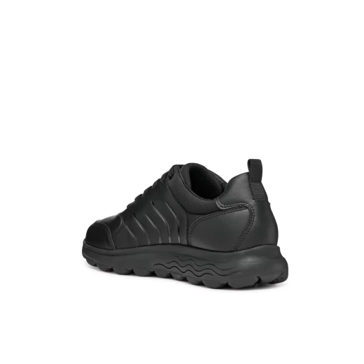 Geox Spherica Woman's Sneakers Black Nappa Elastane Breathable Cushioned Lightweight 38 EU Size Comfortable Stylish Sporty Design Fast Delivery Easy Exchange - Geox - Image 8