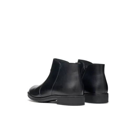 Jaylon 2 Women's Ankle Boots Comfortable Breathable Low Heel Plain Leather Everyday Wardrobe Staple Black Size 37 Office and Casual Wear - Geox - Image 10