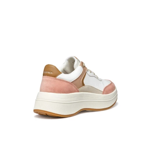 Geox Spherica ECUB-3 Woman's Athletic Sneakers in White, Featuring Superior Cushioning for All Day Comfort. Stylish Leather Effect & Suede Combination. Size 38, Perfect Fit. - Geox - Image 7