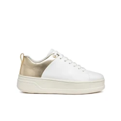 Geox Spherica ECUB-2 Woman's Sneaker White Leather Effect 41. Ultra Comfortable, Breathable Design for Casual Everyday Wear with Dynamic Style and Superior Cushioning