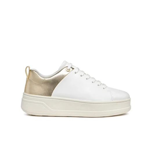 Geox Spherica ECUB-2 Woman's Sneaker White Leather Effect 41. Ultra Comfortable, Breathable Design for Casual Everyday Wear with Dynamic Style and Superior Cushioning