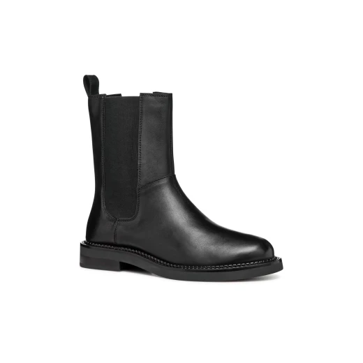 Serilda Woman Ankle Boots Black Leather Breathable Elasticated Side Panel Stylish 37 Urban Appeal Modern Edge Day-to-Day Dressing ITEM CODE: D46WYC.00043.C9999 - Geox - Image 5