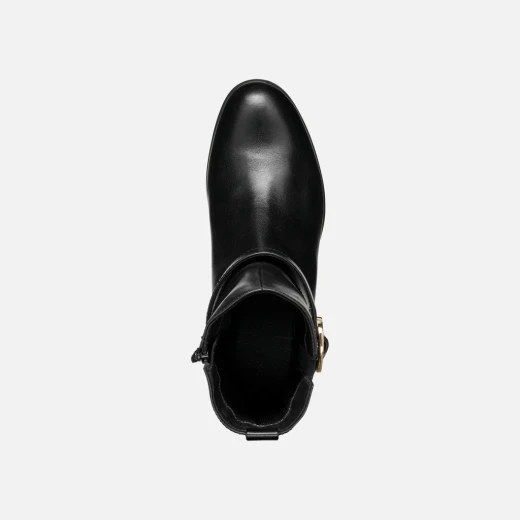 Geox Walk Pleasure 55 Woman Ankle Boots Black Leather Comfortable Cushioned Heel 36 Stylish Everyday City Footwear D46XBA.00043.C9999 - Geox - Image 7