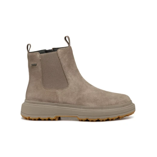 Geox Lamidie + Grip Women's Ankle Boots in Taupe Suede, Featuring Breathable Design for Leisuretime Looks, Size 37 - Geox - Image 2