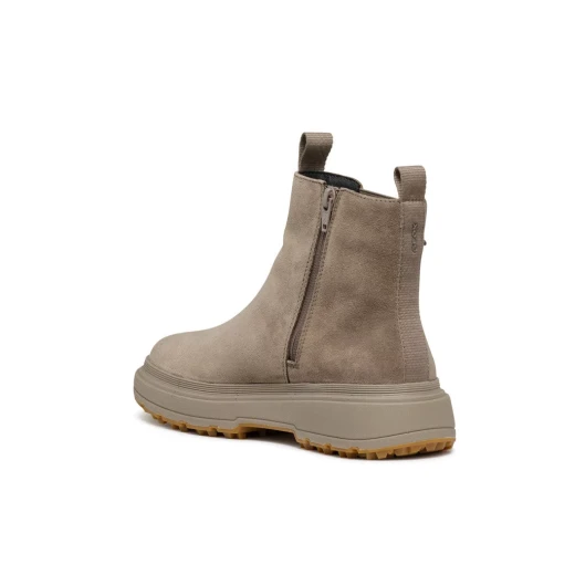 Geox Lamidie + Grip Women's Ankle Boots in Taupe Suede, Featuring Breathable Design for Leisuretime Looks, Size 37 - Geox - Image 3