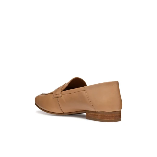 Mantinea Women's Beige Loafers Modern Square Toe 37 Lightweight Breathable Nappa Leather Comfortable City Wear Formal Refinement SKU D552EA.00085.C5000 - Mantinea - Image 13