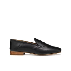 Geox Mantinea Woman's Loafer Black 39 Breathable Lightweight Nappa Leather Square Toe Design Comfortable City Wear Casual Shoes