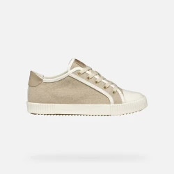 Blomiee Woman Low Cut Sneakers Light Taupe 37 Stylish Sporty Design Breathable Shiny Fabric Leather Effect Casual Everyday Wear Perfect Fit Comfortable for Women