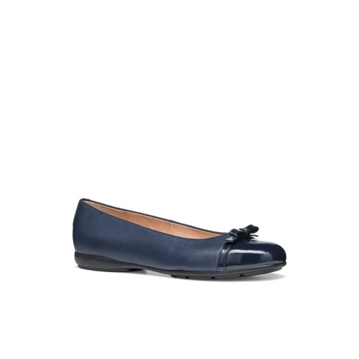 Annytah Woman Ballet Flats Navy Blue 39, Breathable, Comfortable, Supple Nappa Upper, Patent Effect Material, Timeless Design, Perfect for Everyday Wear, Essential City Style - Annytah - Image 4
