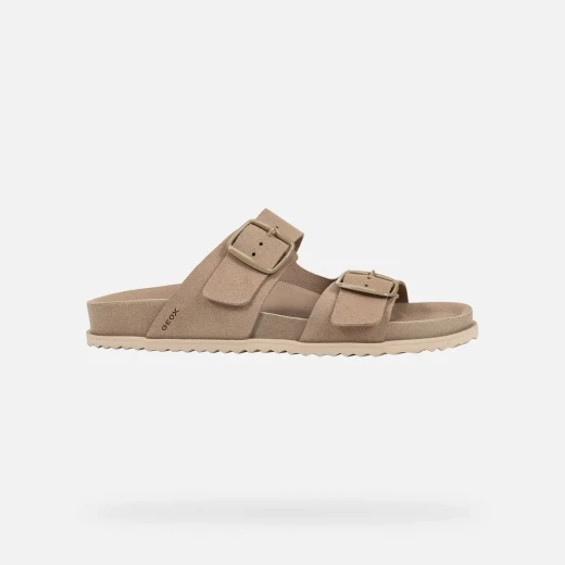 Sandybett Women's Suede Sandals in Light Taupe, Size 40, Designed for Everyday Comfort and Breathability, Featuring a Modern Design Perfect for Warm Weather - Geox - Image 2