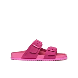 Sandybett Woman Fuchsia Sandals with Suede Upper for Women, Size 36 EU, Designed for Everyday Comfort and Breathability. Modern Design for Warm Weather.