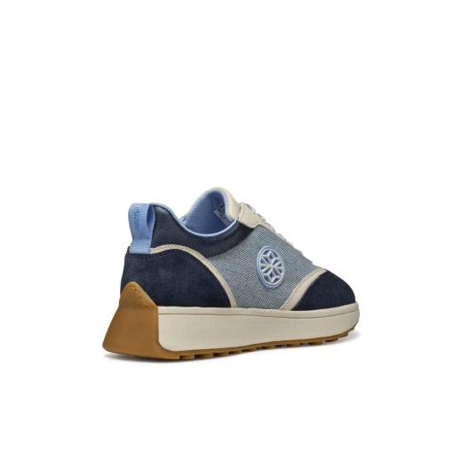 Amabel Woman Sneaker Navy Suede and Fabric Combination Modern Design Breathable Comfortable 36 Size Casual Active Style Statement - Geox - Image 13