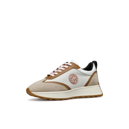 Amabel Woman Light Taupe Sneakers with Suede and Nylon Upper. Designed for Casual Outfits and Active Energy. Comfortable and Breathable 39 Size. Model D55MDA.022FU.CH61Z - Geox - Image 3