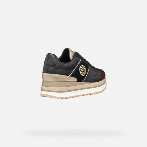 NEKENCY Woman Sneakers Black 41 Breathable Wedge Casual Shoes - Geox - Image 5