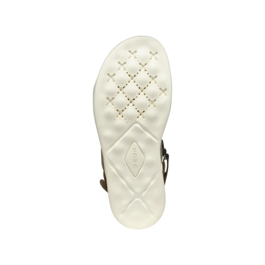 XAN2S Woman's Suede Sandal in Sage: Breathable Comfort for Urban Adventures. Features Pearlescent Accents. Size 37, Perfect for Everyday Wear. SKU: D55PAA.022NF.CF33X - Geox - Image 10