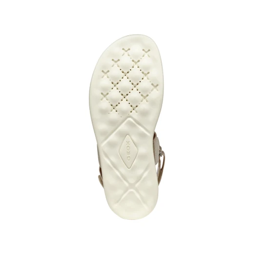 XAN2S Woman's Suede Sandal in Light Taupe with Pearlescent Detail, Breathable Design, and Urban Style, Perfect for Fine Weather, Size 37, SKU D55PAA.022NF.CH62L - Geox - Image 19