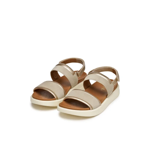 XAN2S Woman's Suede Sandal in Light Taupe with Pearlescent Detail, Breathable Design, and Urban Style, Perfect for Fine Weather, Size 37, SKU D55PAA.022NF.CH62L - Geox - Image 8