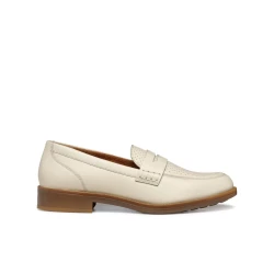 Geox Jaylon 2 Women's Loafers Papyrus Leather Breathable Stylish City Design Comfortable Size 38 Slip On Footwear