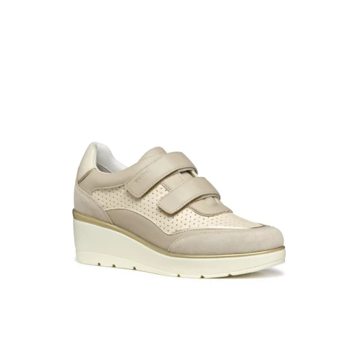 Ilde Woman Papyrus Sneakers Breathable Wedge Adjustable Closure 39 - Geox - Image 6