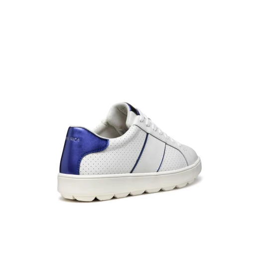 Geox Spherica ECUB-1 Woman's Sneaker White 36, Modern Breathable Comfort with Metallic Leather Accents, Active Chic Style - Geox - Image 13