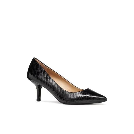 Kleopy Woman's Metallic Leather Shoes in Black, Featuring Contemporary Design and City-Ready Comfort, Available in Size 36 - Kleopy - Image 3