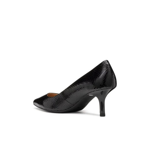 Kleopy Woman's Metallic Leather Shoes in Black, Featuring Contemporary Design and City-Ready Comfort, Available in Size 36 - Kleopy - Image 5