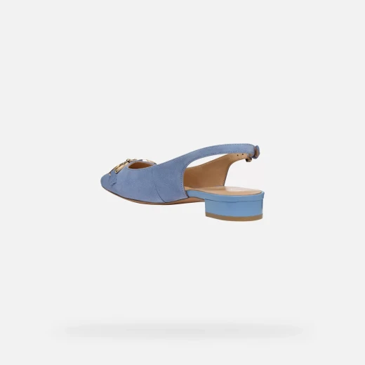 حذاء باليه جيوسيلدا 15 نسائي أزرق 38 مسامي من جلد الغزال - جيوكس - Image 8
