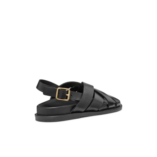 صنادل أديلش نسائية جلد أسود مقاس 37 مريحة وقابلة للتنفس، صنادل حضرية للاستخدام اليومي D55YWA.00043.C9999 - جيوكس - Image 13