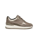 Desya Woman Sneakers Taupe Suede Nappa Leather 36 Urban Style - Geox
