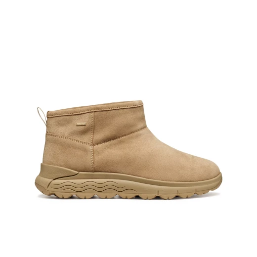 Geox Spherica 4X4 ABX Women's Ankle Boots in Sand, Size 36, Waterproof, Breathable Design, Exceptional Cushioning, Soft Suede Construction for City Wear - Geox - Image 3